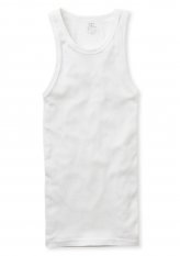 MicroModal Supima white ribbed tank top