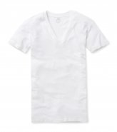 MicroModal Supima white v-neck undershirt