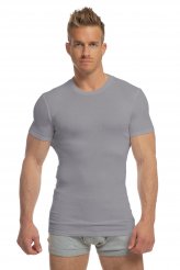MicroModal Supima light grey crew neck undershirt. Made in America