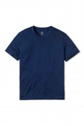 Navy blue v-neck American Made TENCEL t-shirt for men.
