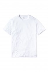 White crew neck American Made TENCEL t-shirt for men.